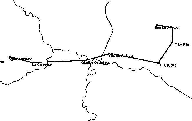 San Luis Potosí, a Aguascalientes