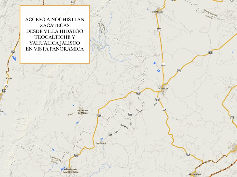 Mapa de Nochistlán Zacatecas México 09