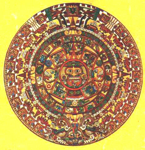 Calendario Azteca. Piedra del Sol. Cultura Azteca