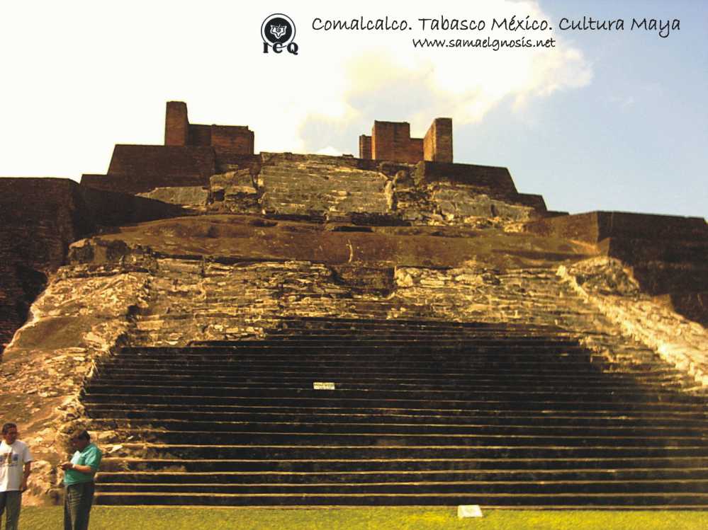 Zona Arqueológica de Comalcalco. Tabasco. México. Foto 17