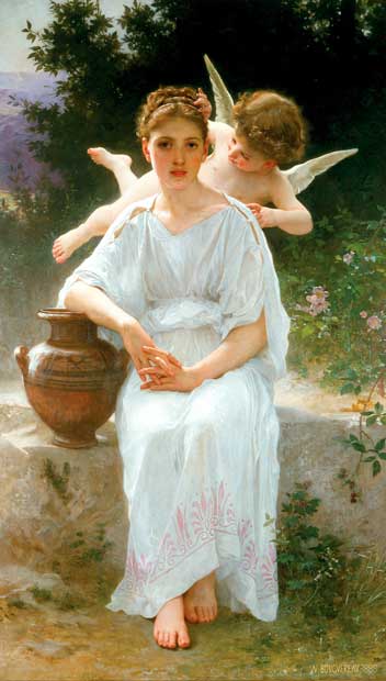 William-Adolphe Bouguereau. Whisperings of Love (1889) William-Adolphe Bouguereau. Whisperings of Love (1889)