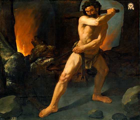 Hércules y el Cancerbero. Francisco de Zurbarán. 1634 Hércules y el Cancerbero. Francisco de Zurbarán. 1634