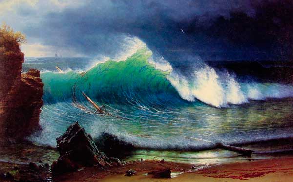 The Shore of the Turquoise Sea. Albert Bierstadt. 1878 The Shore of the Turquoise Sea. Albert Bierstadt. 1878