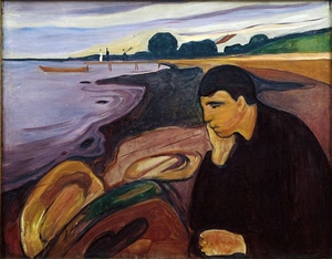 Imagen 1: Melancolía. Edvard Munch. 1894. Imagen 1: Melancolía. Edvard Munch. 1894.