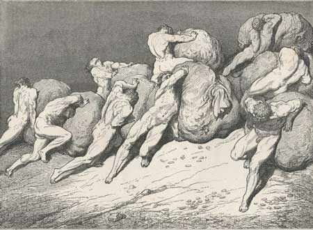 Gustavo Doré. Canto 7 La Divina Comedia