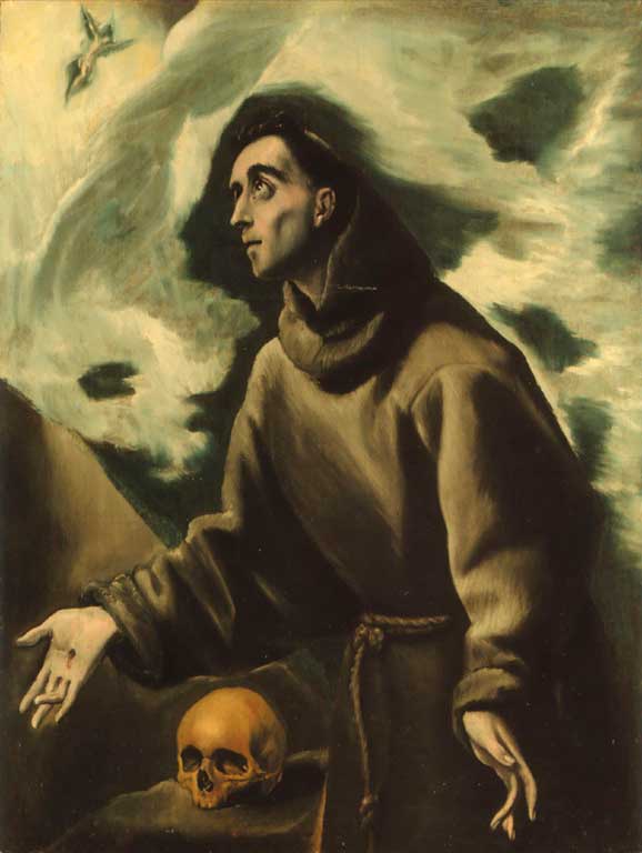 El Greco Paintings, Saint Francis receiving the Stigmata 