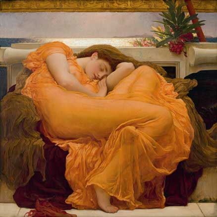 La bella durmiente. Pintura victoriana