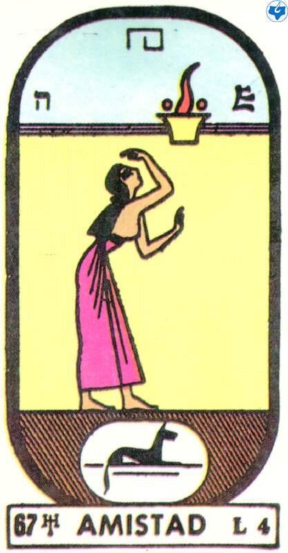 Arcano 67, La Amistad. Tarot