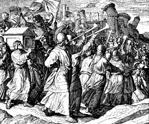 La Batalla de Jericó. Julius Von Carolsfeld. 1794-1872