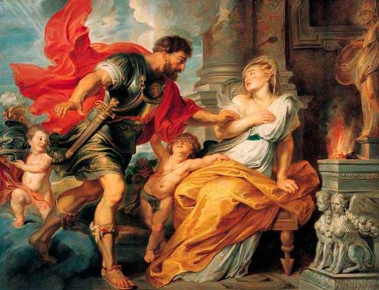 Marte y Rea Silvia. Peter Paul Rubens, 1617