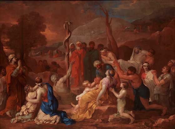 La serpiente de metal. Sébastien Bourdon. 1650-1660.  La serpiente de metal. Sébastien Bourdon. 1650-1660.