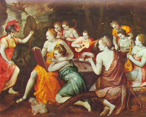 Las Musas. Frans Floris. 1560 Las Musas. Frans Floris. 1560