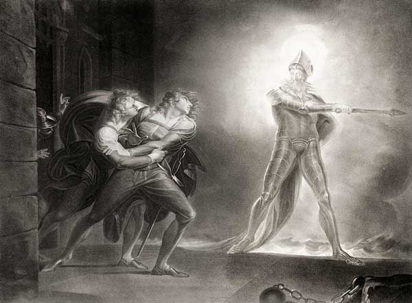 Hamlet y el fantasma de su padre. Autor: Fusselli, Henry. Año: 1796