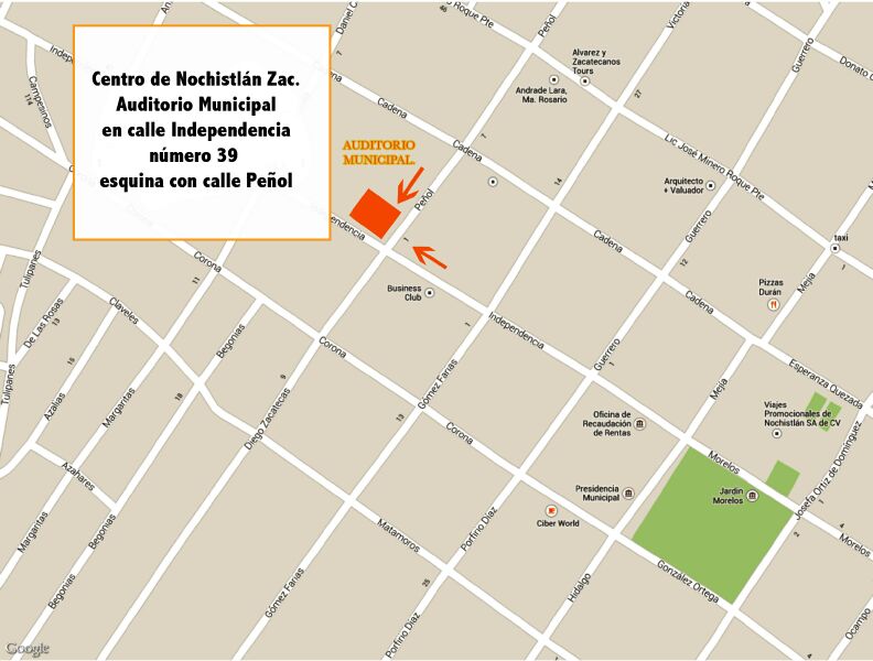 Mapa de Nochistlán Zacatecas México 02