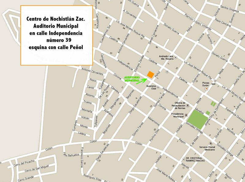 Mapa de Nochistlán Zacatecas México 03