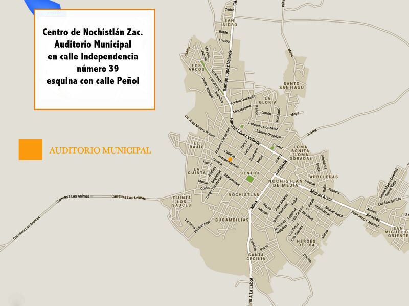 Mapa de Nochistlán Zacatecas México 05