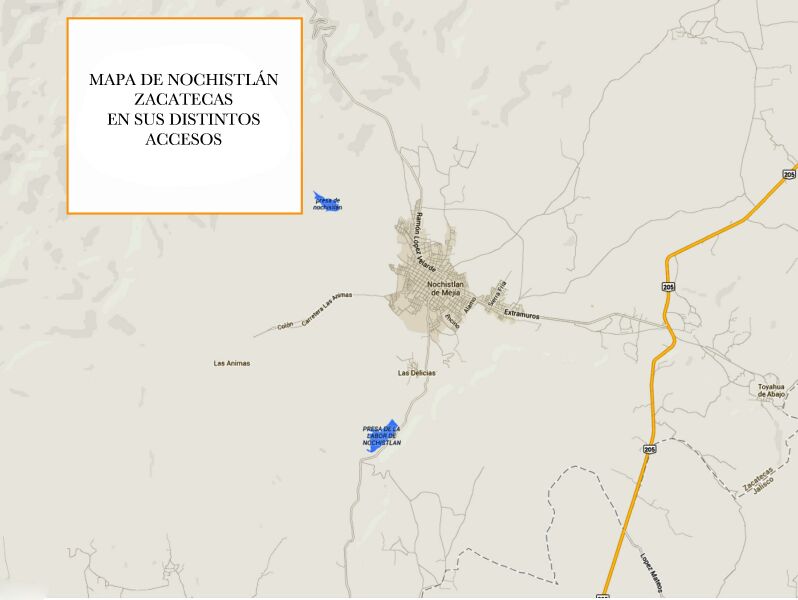 Mapa de Nochistlán Zacatecas México 07