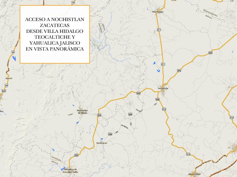 Mapa de Nochistlán Zacatecas México 09