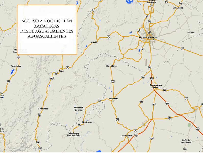 Mapa de Nochistlán Zacatecas México 10