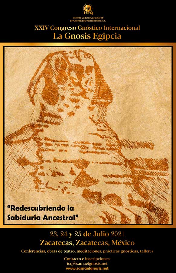 Póster 5 del XXIV Congreso Gnóstico Internacional La Gnosis Egipcia