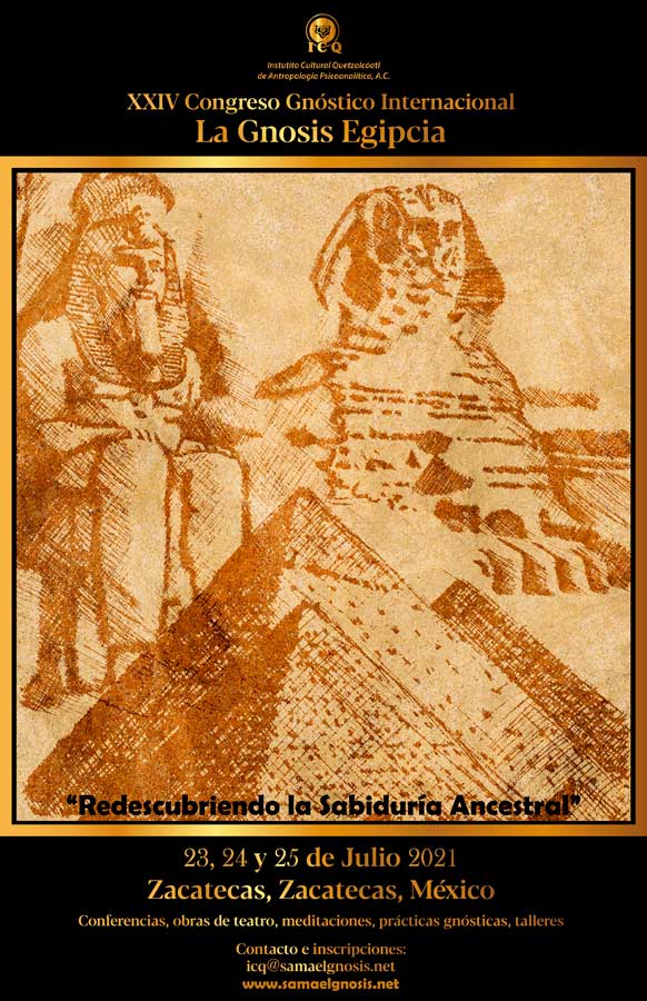 Póster 7 del XXIV Congreso Gnóstico Internacional La Gnosis Egipcia