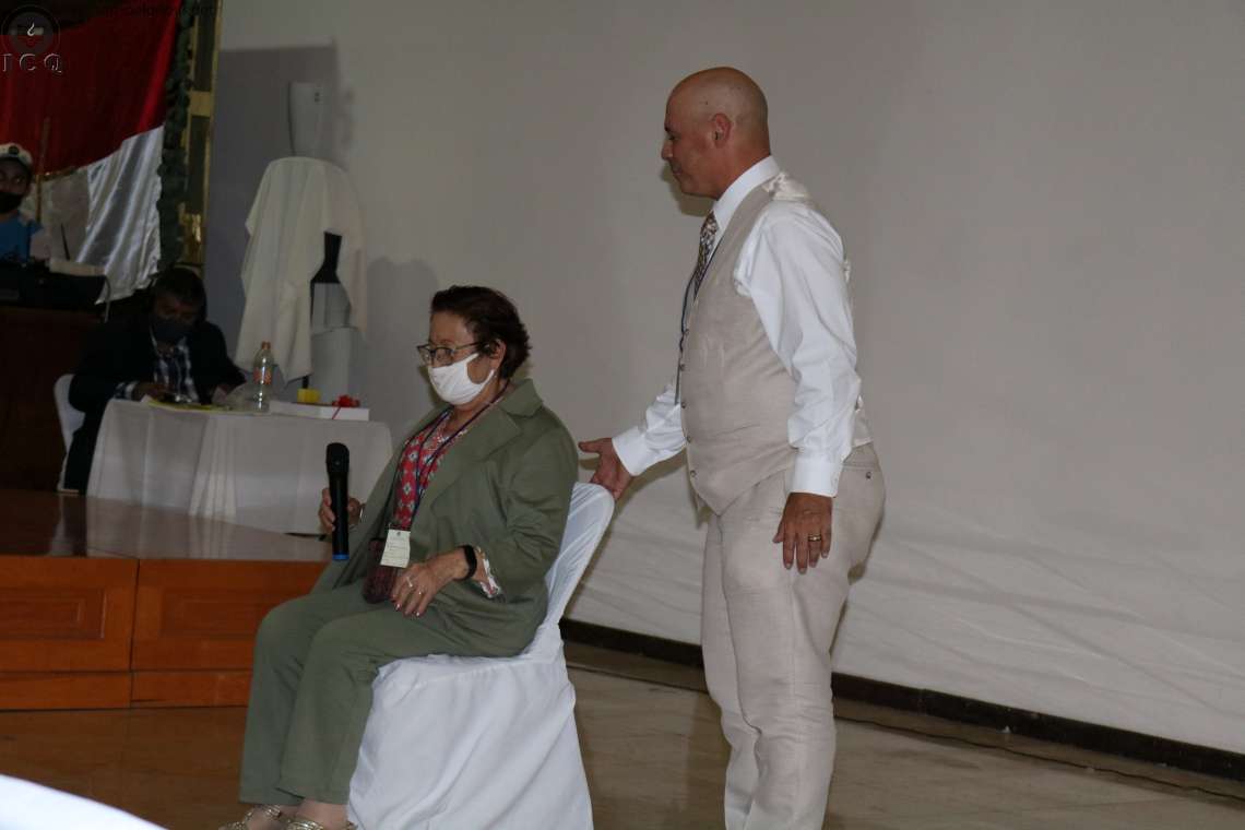 La instructora gnóstica Ma. Guadalupe Licea Rivera en su taller: "El dios Xipetotec y la Muerte Psicológica"