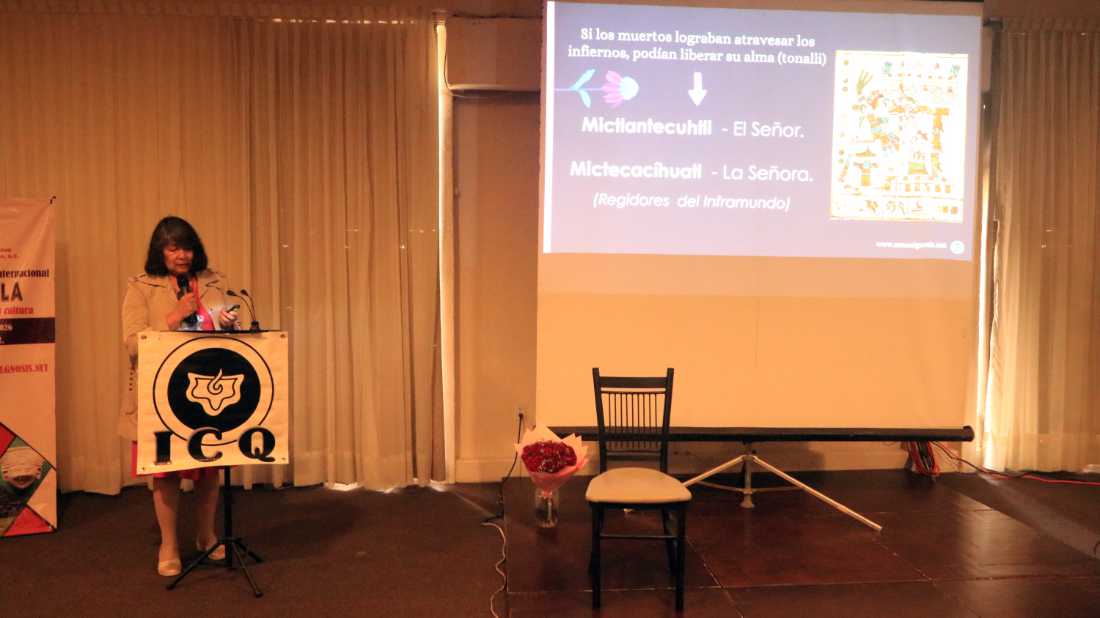 “Mictlán, las regiones de purificación del alma” por la instructora Silvia Yolanda Serrano del Razo. “Mictlán, las regiones de purificación del alma” por la instructora Silvia Yolanda Serrano del Razo.