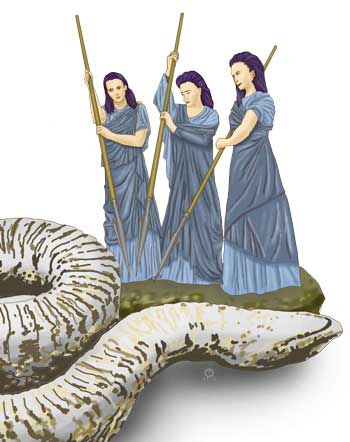 Las tres Damas. La Flauta Mágica. Mozart
