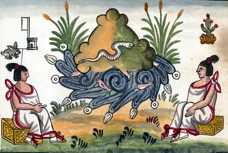 “Cerro de la Serpiente” [Coatepec]. Códice Tovar