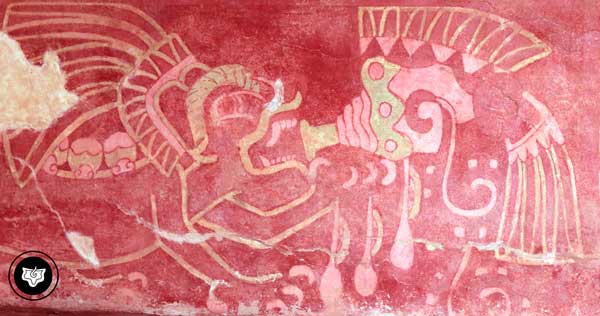 Jaguar tocando un caracol. (Teotihuacán). 