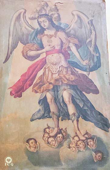 Gabriel regente de la Luna, San Francisco Acatepec, Puebla, México. Foto: José Armando Ortiz. Gabriel regente de la Luna, San Francisco Acatepec, Puebla, México. Foto: José Armando Ortiz.