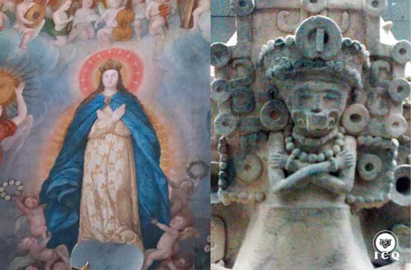 Las manos cruzadas en el pecho. Izquierda: Catedral de Puebla, México. Derecha: Museo de Xalapa, México. Las manos cruzadas en el pecho. Izquierda: Catedral de Puebla, México. Derecha: Museo de Xalapa, México.