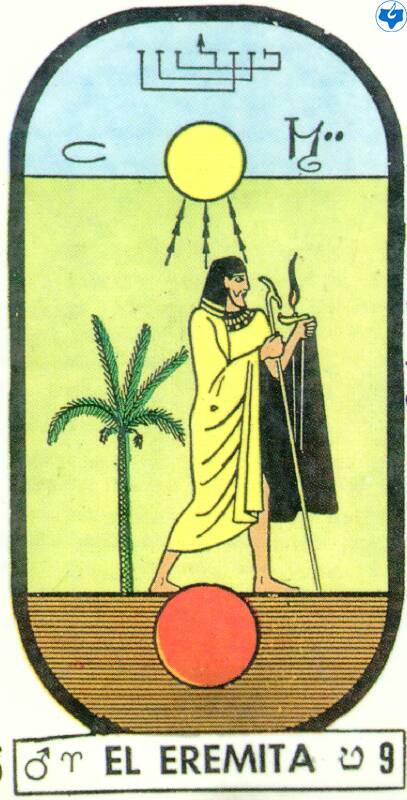 Arcano nueve del tarot egipcio. Arcano nueve del tarot egipcio.