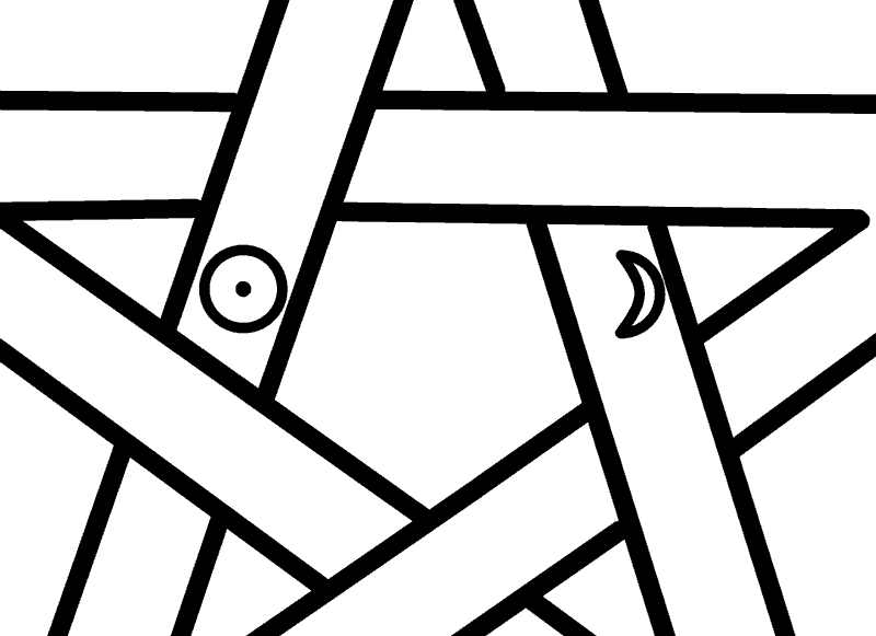 Los siete Planetas principales. El Sol y la Luna en el Pentagrama Esotérico.