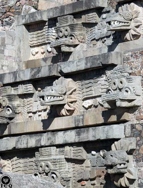 Templo de Quetzalcóatl. [Foto: Ismael Moreno]
