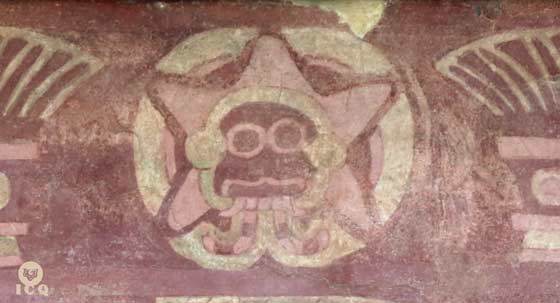 Imagen: Símbolo del planeta Venus. Teotihuacán México. Foto: Jenaro Reyes y Lupita Rodríguez. 