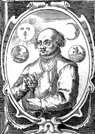 Imagen: “Retrato de Paracelso“, detalle de la portada de la basílica química de Oswald Croll. Aegidius Sadeler. 1629