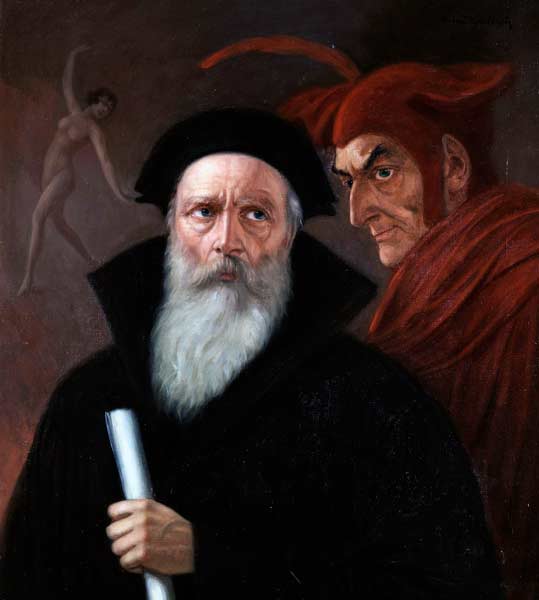 Imagen 2: Fausto y Mefistófeles. Anton Kaulbach Silgo XIX. Imagen 2: Fausto y Mefistófeles. Anton Kaulbach Silgo XIX.