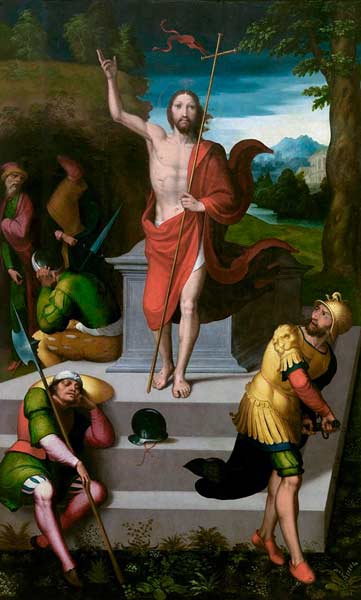 Santa Isabel de Hungría. 1734. Imagen: La Resurrección de Cristo. Juan Correa de Vivar. Siglo XVI.