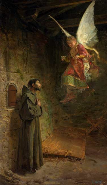 Visión de San Francisco de Asís. Luis Menéndez Pidal.1888 Visión de San Francisco de Asís. Luis Menéndez Pidal.1888