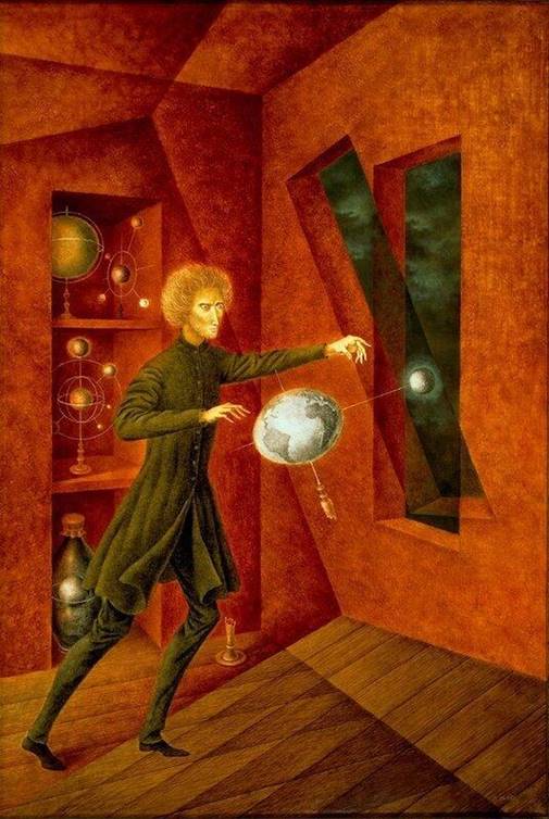 “Fenómeno de ingravidez”, Remedios Varo, 1958. “Fenómeno de ingravidez”, Remedios Varo, 1958.