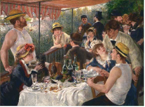 PINTURA: EL ALMUERZO DE LOS REMEROS, PIERRE-AUGUSTE RENOIR, 1880-81 PINTURA: EL ALMUERZO DE LOS REMEROS, PIERRE-AUGUSTE RENOIR, 1880-81
