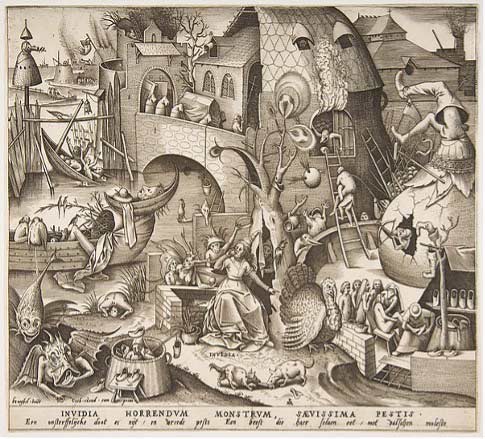 PIETER BRUEGHEL “EL VIEJO”, “INVIDIA”, 1558. PIETER BRUEGHEL “EL VIEJO”, “INVIDIA”, 1558.