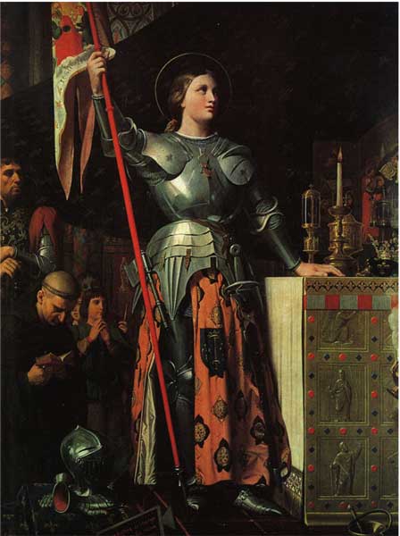 JUANA DE ARCO EN LA CORONACIÓN DE CARLOS VII JEAN AUGUSTE DOMINIQUE INGRES, 1854 JUANA DE ARCO EN LA CORONACIÓN DE CARLOS VII JEAN AUGUSTE DOMINIQUE INGRES, 1854