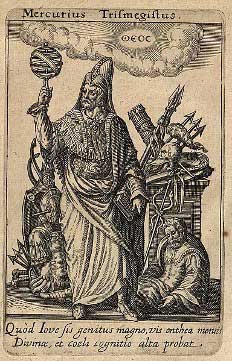 MERCURIUS TRISMEGISTUS, JOHANN THEODORE DE BRY, 1615 MERCURIUS TRISMEGISTUS, JOHANN THEODORE DE BRY, 1615