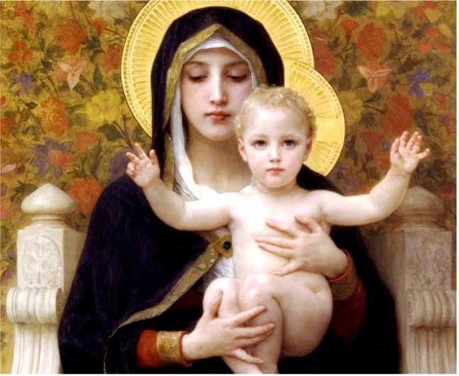 VIRGEN MARÍA, WILLIAM- ADOLPHE BOUGUEREAU, 1880 VIRGEN MARÍA, WILLIAM- ADOLPHE BOUGUEREAU, 1880