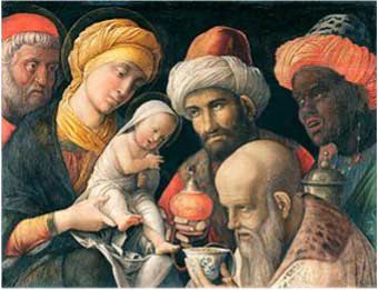 La Adoración de los Magos, Andrea Mategna, 1497-1500 La Adoración de los Magos, Andrea Mategna, 1497-1500