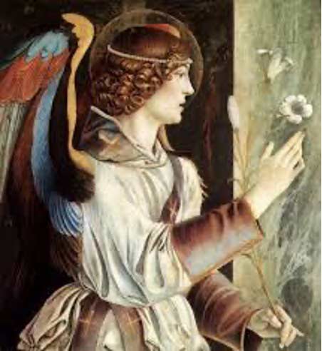 Giovanni Bellini, Angel de la Anunciación, 1460 Giovanni Bellini, Angel de la Anunciación, 1460
