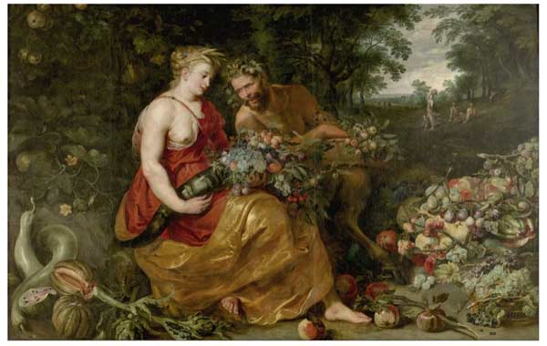 Ceres y Pan, Peter Paul Rubens, 1620 Ceres y Pan, Peter Paul Rubens, 1620