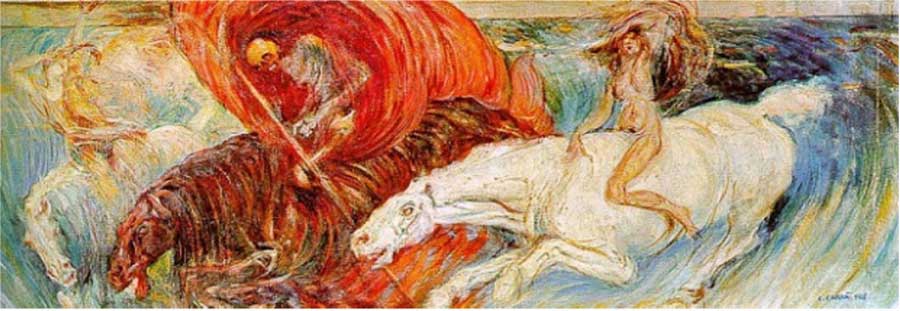 JINETES DEL APOCALIPSIS, CARLO CARRÁ, 1907